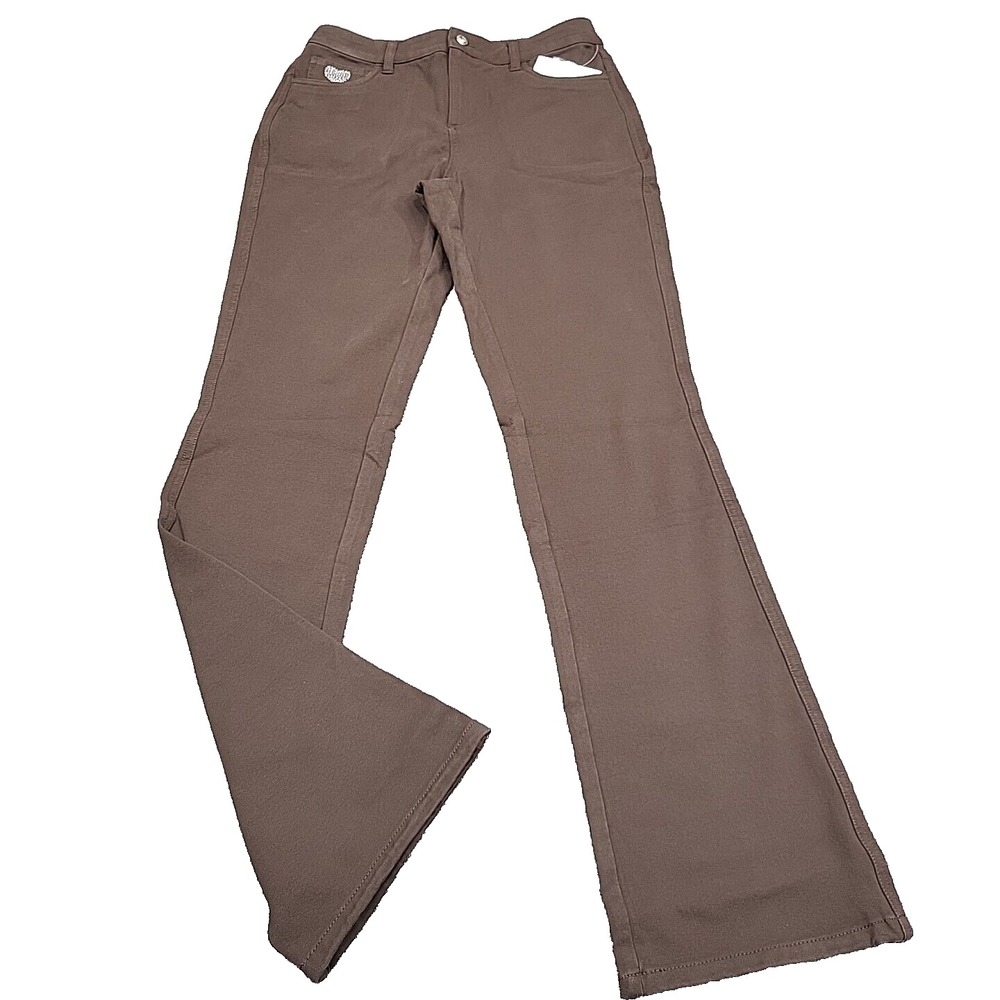 Quacker Factory DreamJeannes Bootcut Jeans Tall XXS Brown A451914